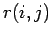 $r(i,j)$