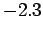 $-2.3$