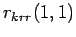 $r_{krr}(1,1)$