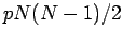 $pN(N-1)/2$